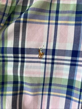 Ralph Lauren Multicolor Pastel Plaid Button-Down Shirt